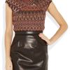 Missoni Crochetknit Top in Brown (multicolored) - Lyst