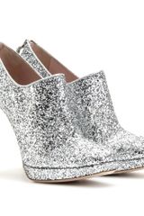 Miu Miu Glitter Ankle Boots