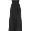 Temperley London Catherine Lace and Pleated Chiffon Gown in Black - Lyst