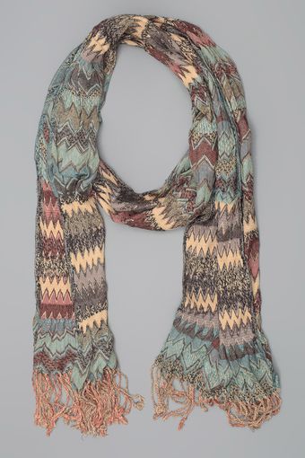 Tolani Zig Zag Scarf  - Lyst
