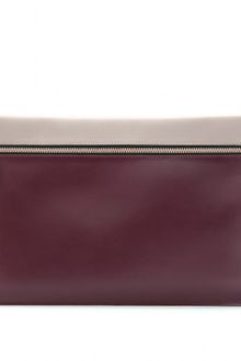 Victoria Beckham Victoria Beckham Large Zip Leather Clutch - Lyst