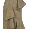 Burberry Prorsum Ruffle Wool Skirt in Brown - Lyst