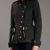 Burberry Prorsum Asymmetric Button Jacket in Gray (grey) - Lyst