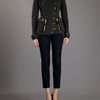 Burberry Prorsum Asymmetric Button Jacket in Gray (grey) - Lyst
