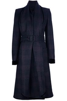 Burberry Prorsum Belted Mid Length Coat - Lyst