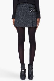 Edun Black Wool Double Face Kilt Skirt - Lyst