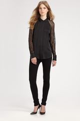 Equipment Quinn Lacetrim Silk Shirt