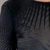 Gareth Pugh Striped Fitted Dress in Black - Lyst