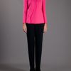 Giorgio Armani Collarless Blazer in Pink - Lyst