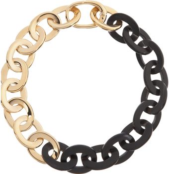 Maiyet  Horn Gold Oval Link Short Necklace - Lyst