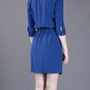 Michael Kors Scoop Neck Dress in Blue - Lyst