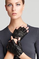 Rachel Zoe Cross Strap Fingerless Gloves