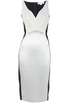 Stella McCartney Monochrome Midi Dress - Lyst