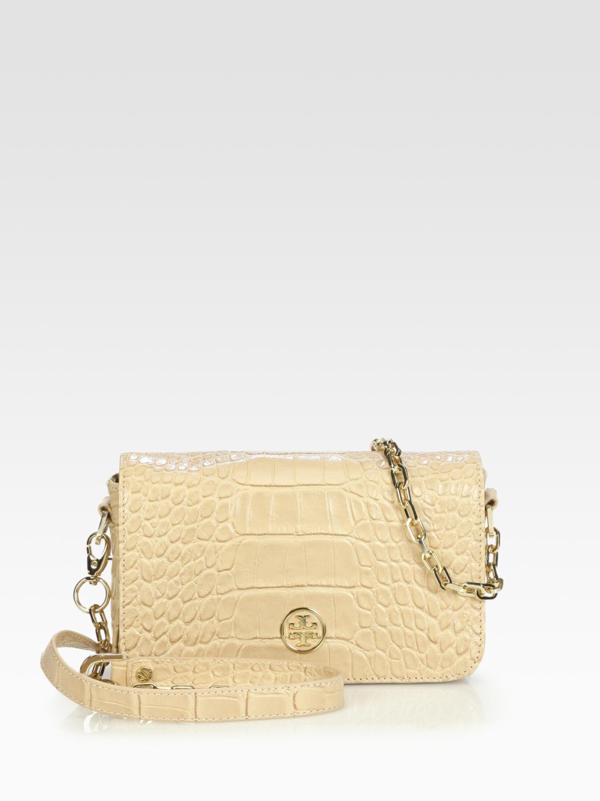 carson convertible croc embossed leather crossbody bag tory burch