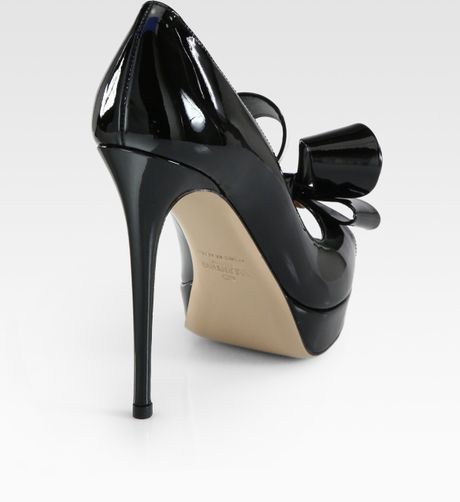 barocco patent leather pumps