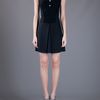 Victoria Beckham Flared Dress in Black - Lyst