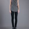 Victoria Beckham Sleeveless Draped Top in Green - Lyst