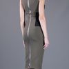 Victoria Beckham Fitted Dress in Khaki - Lyst