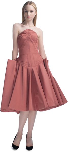 Zac Posen Ss Spring Rose Geometric Cocktail Dress - Lyst
