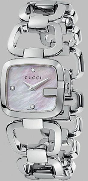 Gucci Gcollection Diamondsteel Link Bracelet Watch in Silver - Lyst