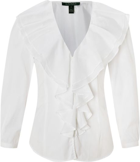 lauren white blouse