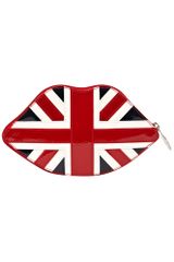 Lulu Guinness Union Jack Lips Foldaway Tote