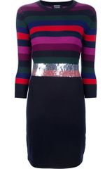 Markus Lupfer Sequin Merino Knit Dress