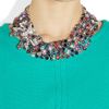Miu Miu Crystal Bow Necklace in Silver - Lyst