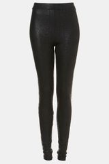 Topshop Snake Print Faux Leather Leggings