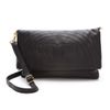 Tory Burch Stitched Logo Messenger Bag in Black - Lyst