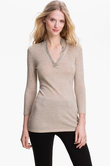 Tory Burch Carly Embellished Tunic - Lyst