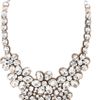 Valentino Floral Glass Crystal Necklace in White (floral) - Lyst
