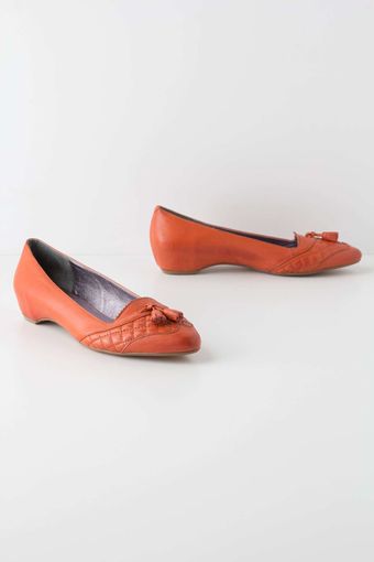 Anthropologie Quilted Kiltie Skimmers - Lyst