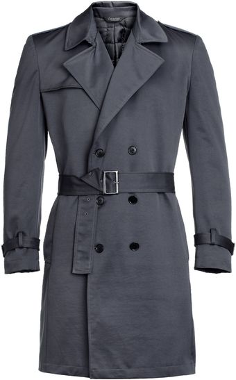 Calvin Klein Long Mantel  - Lyst