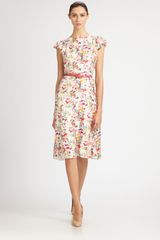  Belted Silk Dress