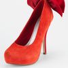 Carvela Carvela Jade Suede Bow Shoes in Red - Lyst