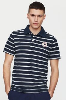 Converse Mens Stripe Polo Shirt - Lyst