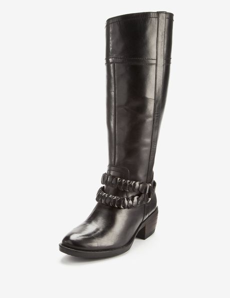 Hush PuppiesÂ® Hush Puppies Penine Leather Knee High Boots Black in ...