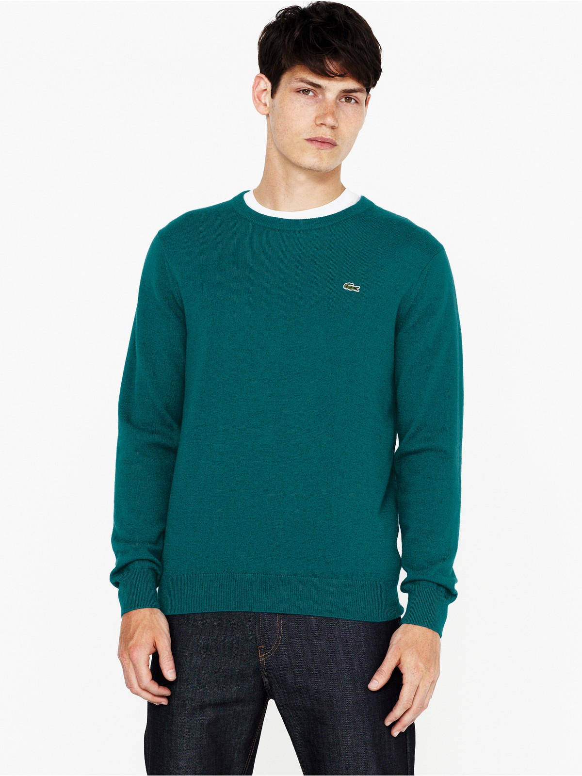 mens green crew neck jumper