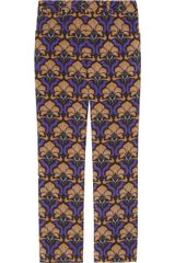 Miu Miu Printed Mohair and Woolblend Flared Pants