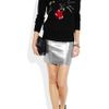 Sass And Bide The Star Turn Metallic Neoprene Mini Skirt in Silver - Lyst