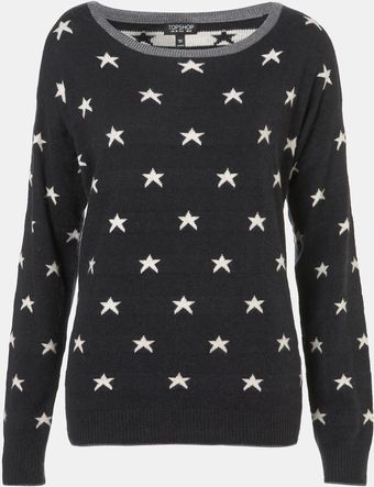 Topshop Star Sweater - Lyst