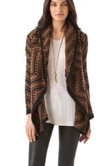 Torn By Ronny Kobo Sally Zigzag Cardigan