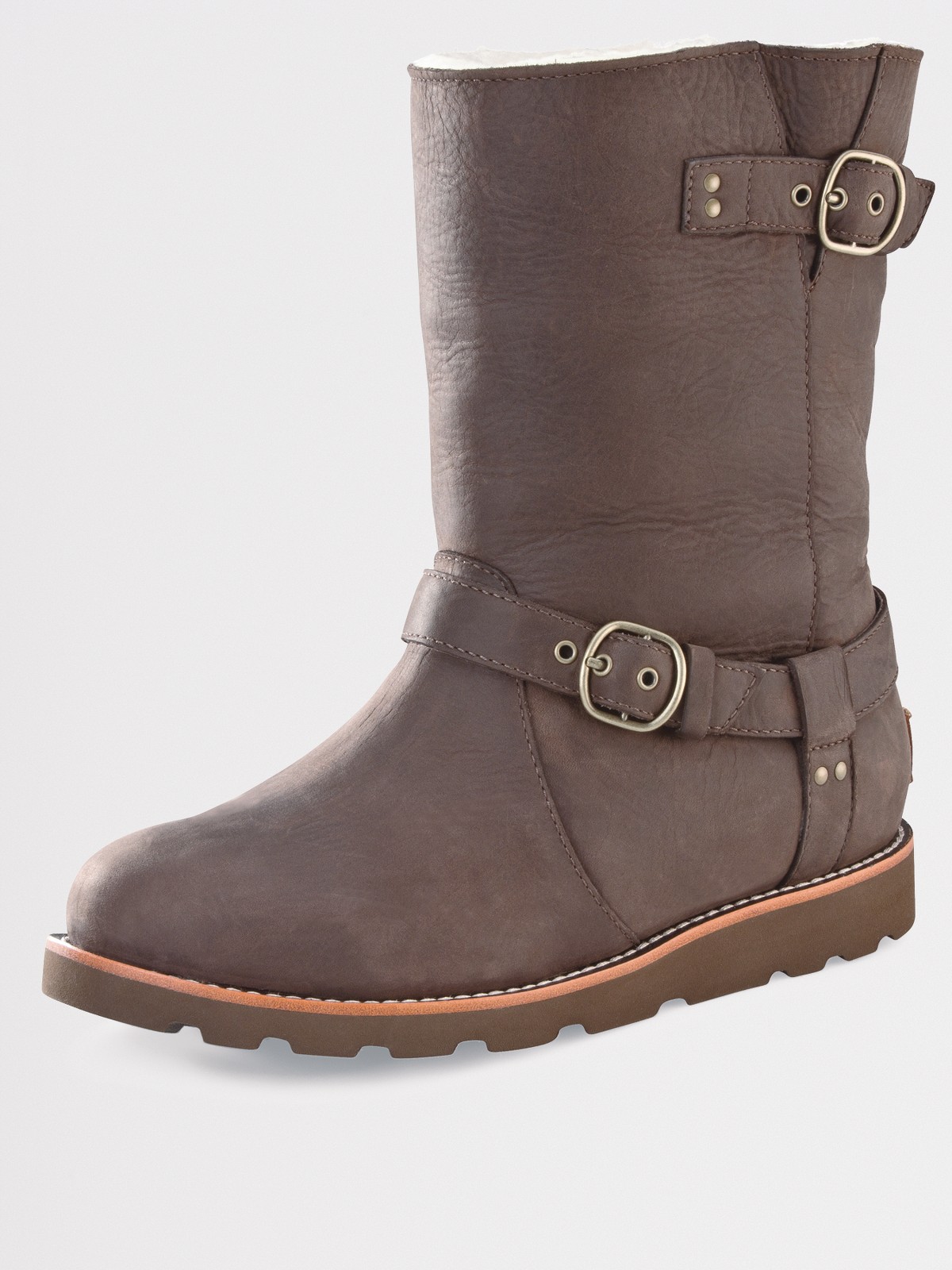 Ugg Ugg Australia Noira Sheepskin Boots In Brown Acorn Lyst