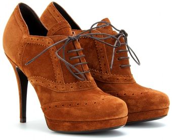 Yves Saint Laurent Tribute 90 Suede Ankle Boots - Lyst