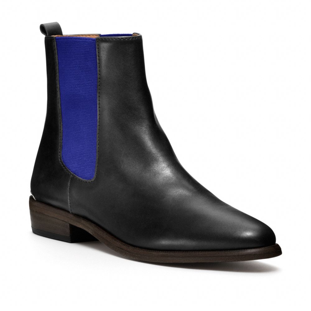 coach boots coach lucia ankle boot in black black cobalt lyst coach boots coach lucia ankle boot in black black cobalt lyst