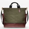 Coach Bleecker Legacy Canvas Utility Tote in Khaki for Men (burgundy/tan) - Lyst