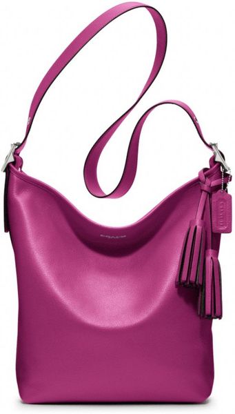 Coach Legacy Leather Duffle in Purple (silver/berry) - Lyst