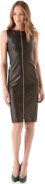 Dsquared2 Miss Harper Leather Dress in Black - Lyst