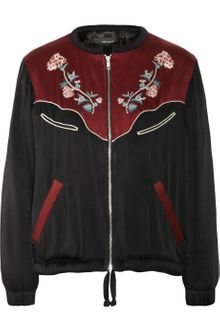 Isabel Marant Lindsey Embroidered Sateen Jacket - Lyst